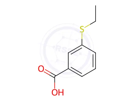 Chemical structure of Benzoic acid, 3-(ethylthio)-