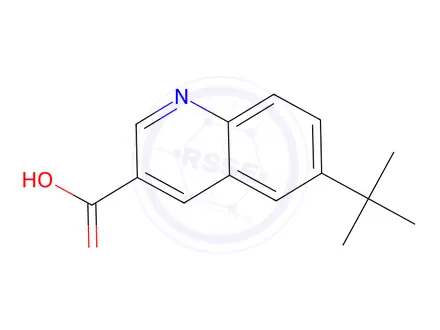 Chemical structure of 6-(Tert-butyl)quinoline-3-carboxylic acid
