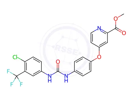 Chemical structure of Sorafenib Carboxylic Acid Methyl Ester