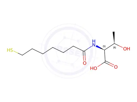 Chemical structure of 7-Mercaptoheptanoylthreonine
