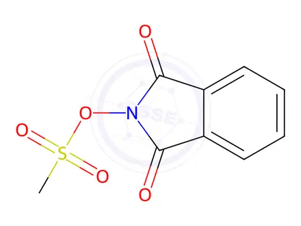 Chemical structure of 1,3-Dioxoisoindolin-2-yl methanesulfonate