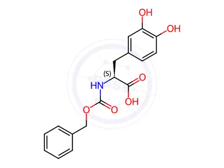 Chemical structure of 3-hydroxy-N-[(phenylmethoxy)carbonyl]-L-Tyrosine