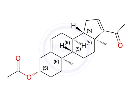 Chemical structure of 16-Dehydro Pregnenolone Acetate