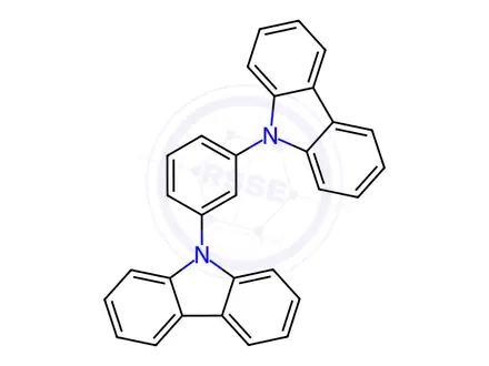 Chemical structure of 1,3-di(9H-carbazol-9-yl)benzene