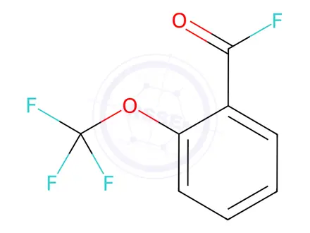 Chemical structure of Benzoyl fluoride, 2-(trifluoromethoxy)-(9CI)