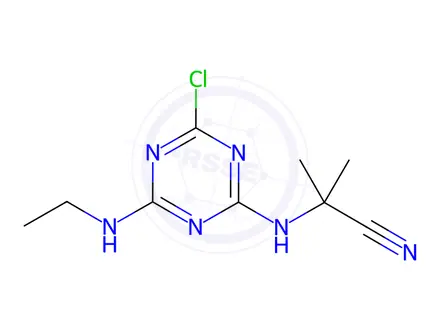 Chemical structure of Cyanazine