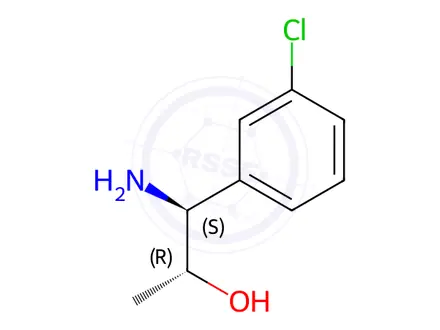 Chemical structure of (1S,2R)-1-AMINO-1-(3-CHLOROPHENYL)PROPAN-2-OL