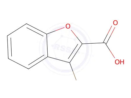 Chemical structure of 3-bromo-1-benzofuran-2-carboxylic acid