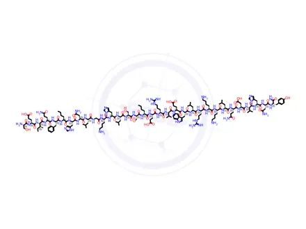 Chemical structure of Bovine [Nle8,18,Tyr34]parathormone(3-34)-NH2