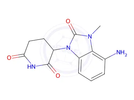 Chemical structure of 3-(4-Amino-3-methyl-2-oxo-2,3-dihydro-1H-benzo[d]imidazol-1-yl)piperidine-2,6-dione