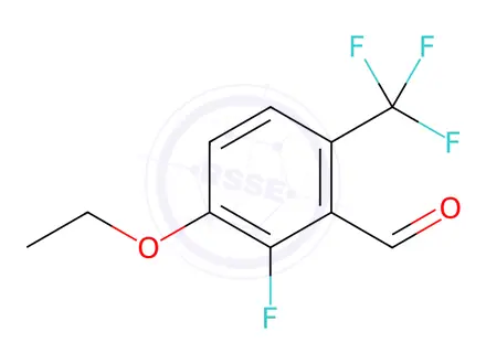 Chemical structure of 3-Ethoxy-2-fluoro-6-(trifluoromethyl)benzaldehyde