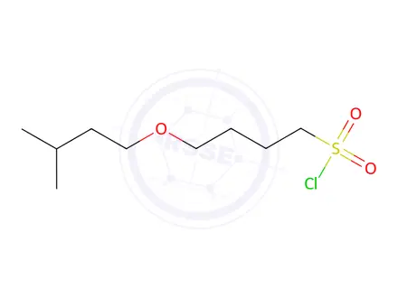 Chemical structure of 4-(Isopentyloxy)butane-1-sulfonyl chloride