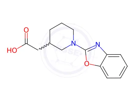 Chemical structure of [1-(1,3-Benzoxazol-2-yl)piperidin-3-yl]acetic acid