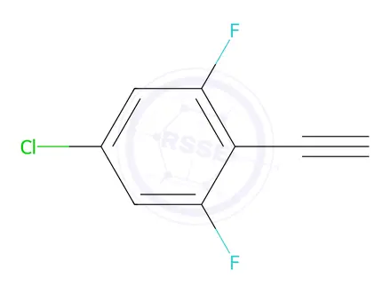 Chemical structure of 5-Chloro-2-ethynyl-1,3-difluorobenzene