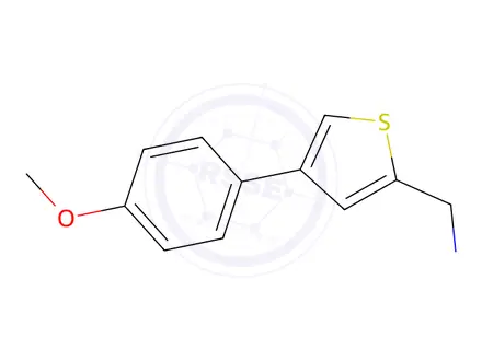 Chemical structure of [4-(4-methoxyphenyl)thiophen-2-yl]methanamine