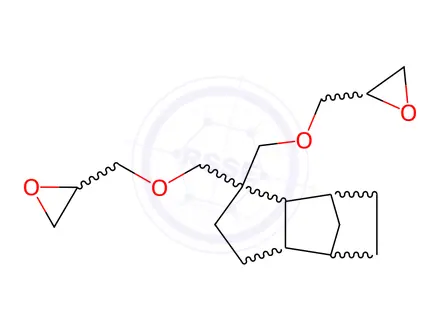 Chemical structure of 2,2'-[(octahydro-4,7-methano-1H-indenediyl)bis(methyleneoxymethylene)]dioxirane
