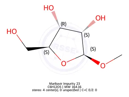 Chemical structure of Maribavir Impurity 88