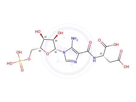 Chemical structure of N-Succinyl-5-aminoimidazole-4-carboxamide Ribose 5-Phosphate