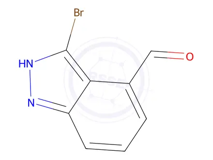 Chemical structure of 3-Bromo-1H-indazole-4-carbaldehyde