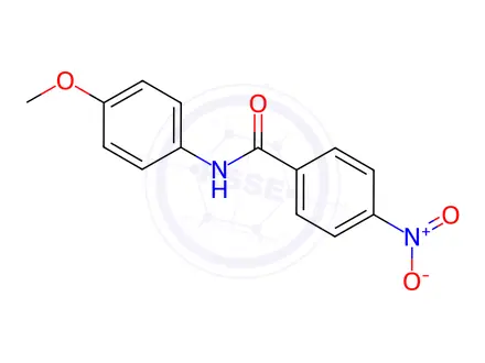 Chemical structure of N-(4-methoxyphenyl)-4-nitrobenzamide