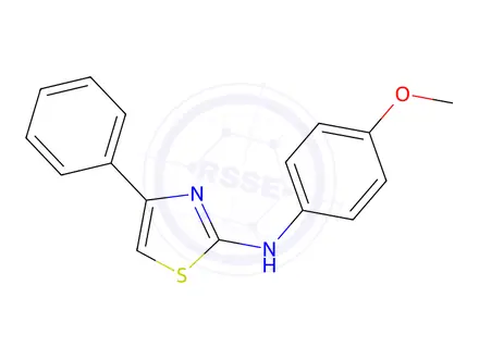 Chemical structure of N-(4-Methoxyphenyl)-4-phenylthiazol-2-amine