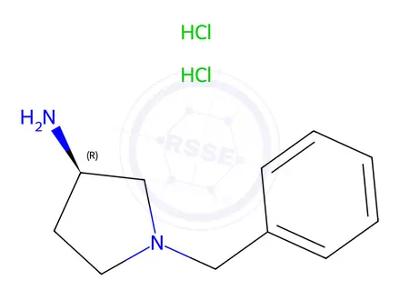 Chemical structure of (R)-3-AMINO-1-BENZYLPYRROLIDINE DIHYDROCHLORIDE