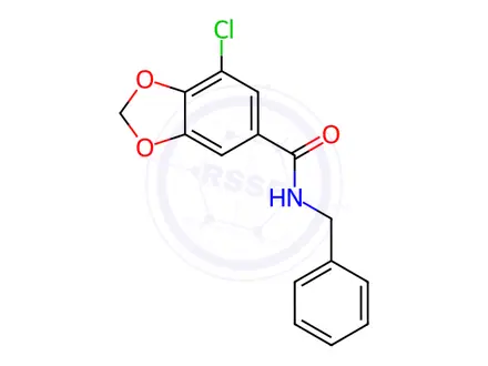 Chemical structure of N-benzyl-7-chlorobenzo[d][1,3]dioxole-5-carboxamide