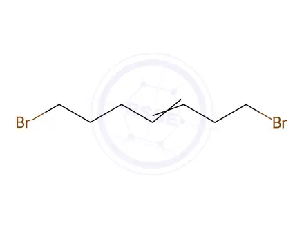 Chemical structure of 1,7-Dibromo-3-hepteneo-