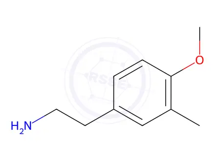 Chemical structure of 2-(4-Methoxy-3-methyl-phenyl)-ethylamine
