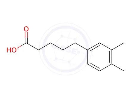 Chemical structure of 5-(3,4-dimethylphenyl)pentanoic acid