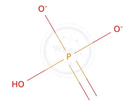 Chemical structure of dilithium hydrogen phosphate