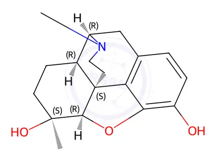 Chemical structure of Methyldihydromorphine
