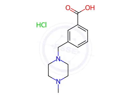 Chemical structure of 3-((4-Methylpiperazin-1-yl)methyl)benzoic acid hydrochloride