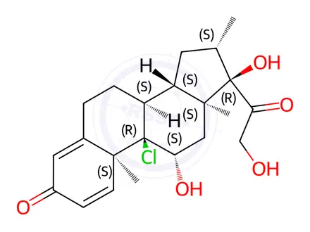 Chemical structure of Beclometasone