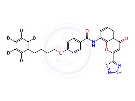 Chemical structure of Pranlukast-d5