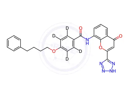 Chemical structure of Pranlukast-d4