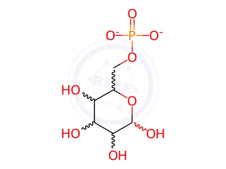 Chemical structure of D-Mannose-6-phosphate, Disodium Salt