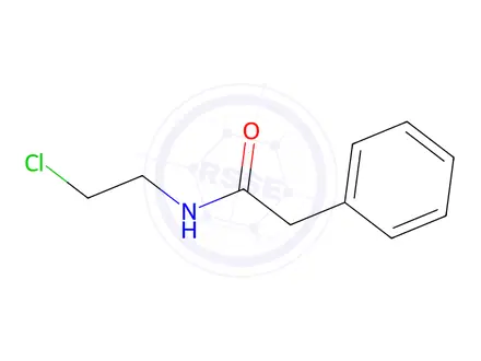 Chemical structure of Benzeneacetamide,N-(2-chloroethyl)-