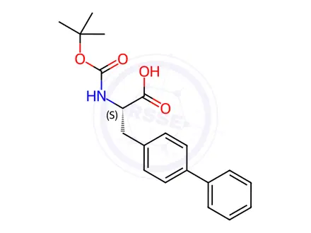 Chemical structure of Boc-4-phenyl-Phe-OH