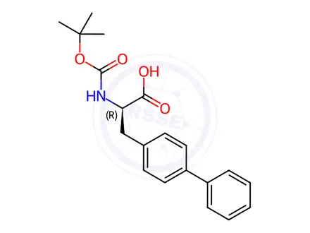 Chemical structure of N-Boc-3-(4-Biphenylyl)-D-Alanine