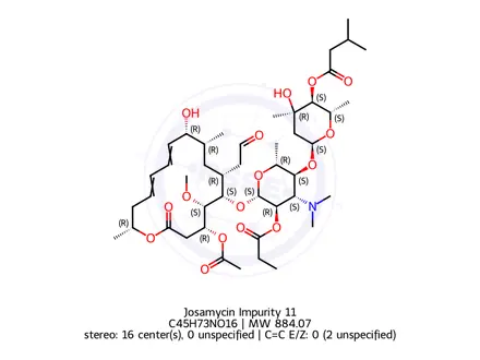 Chemical structure of Josamycin Impurity 11