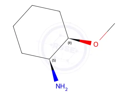 Chemical structure of Cyclohexanamine, 2-methoxy-, (1S-cis)-(9CI)