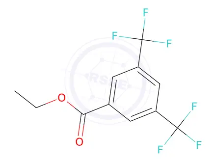 Chemical structure of Ethyl 3,5-Bis(Trifluoromethyl)Benzoate