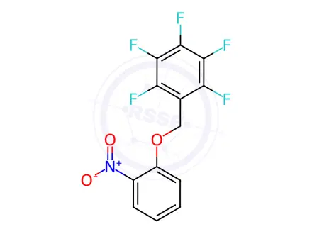 Chemical structure of o-Nitrophenol-PFB