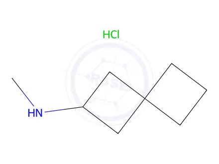 Chemical structure of N-methylspiro[3.3]heptan-2-amine;hydrochloride