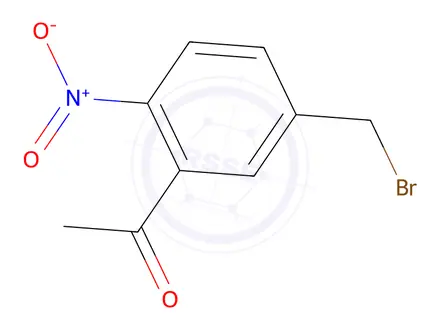 Chemical structure of 1-(5-(Bromomethyl)-2-nitrophenyl)ethanone