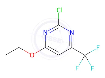 Chemical structure of 2-Chloro-4-ethoxy-6-(trifluoromethyl)pyrimidine
