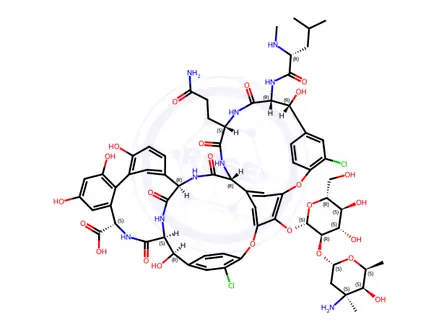 Chemical structure of Vancomycin EP Impurity F