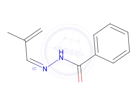 Chemical structure of Benzoic acid, (2-methyl-2-propenylidene)hydrazide (9CI)