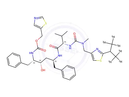 Chemical structure of RITONAVIR-D6